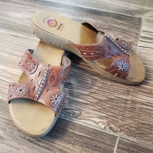 Earth Spirit Ellis Gelron brown leather sandals